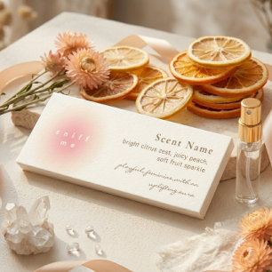 Cartão De Visita Mini Amostra de fragrância elegante cartão mini tester