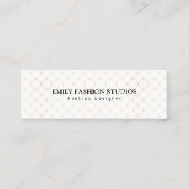 Cartão De Visita Mini Anéis de ouro