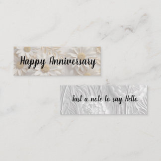 Cartão De Visita Mini Aniversário de Alô/Feliz