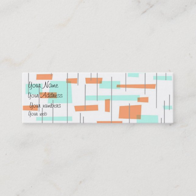 Cartão De Visita Mini Apelação retro (Frente)