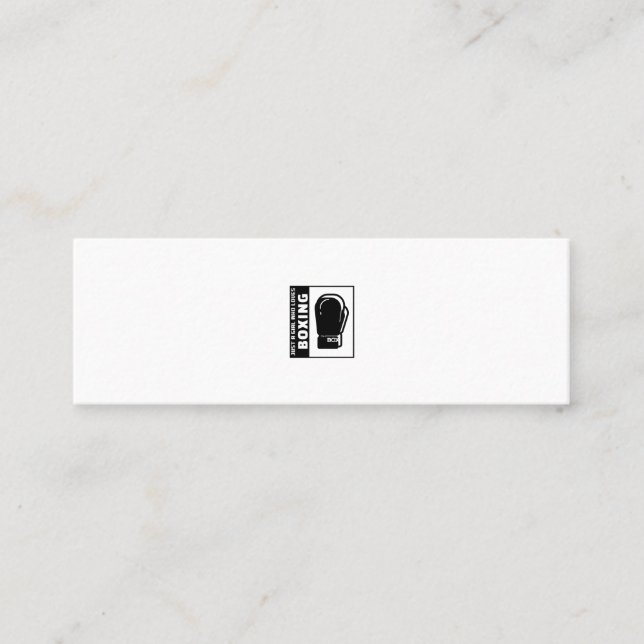 Cartão De Visita Mini apenas uma garota que adora boxe (Frente)