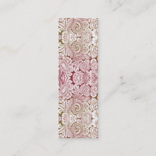 Cartão De Visita Mini Arabesque do Victorian, HALYDON - creme & Brown