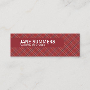 Cartão De Visita Mini Argyle Design