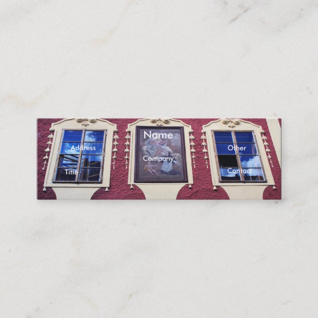 Cartão De Visita Mini Arquiteto Windows I (Frente)