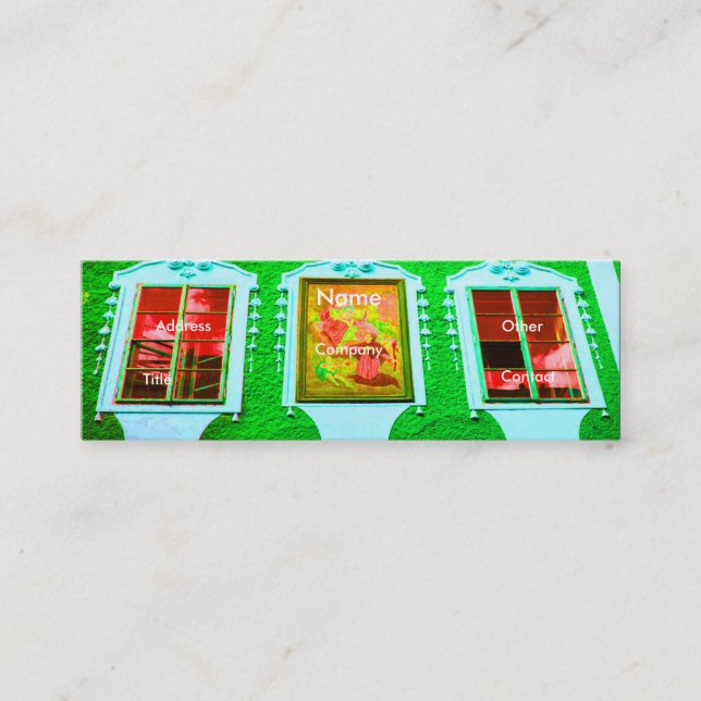 Cartão De Visita Mini Arquitetura Windows III (Frente)