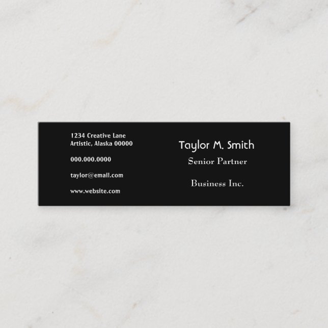 Cartão De Visita Mini Arte alterada Grunge Urban Deco Floral Design (Frente)