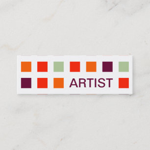 Cartão De Visita Mini ARTIST (quadrados-mod)