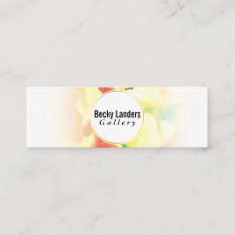 Cartão De Visita Mini Artista | Desvanecimento da Aquarela