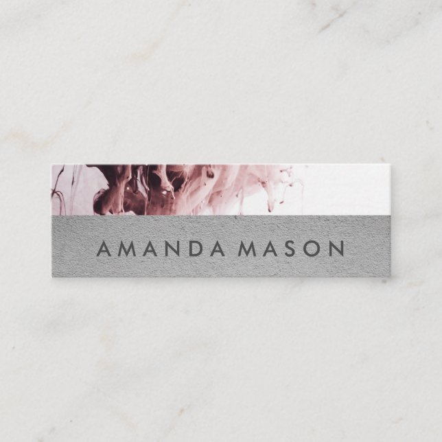 Cartão De Visita Mini Artística | Design interior | Abstrato Art (Frente)