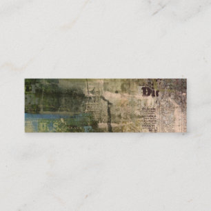 Cartão De Visita Mini Artsy Grunge