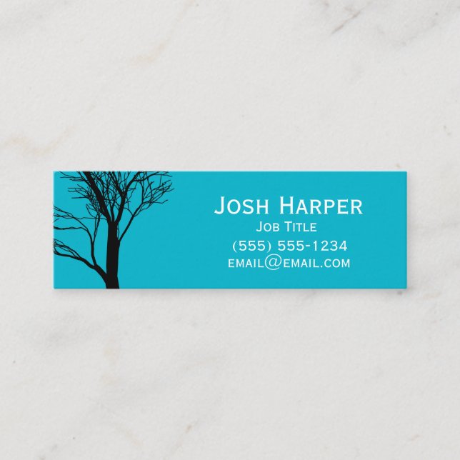 Cartão De Visita Mini Árvore criativa da arte (Frente)