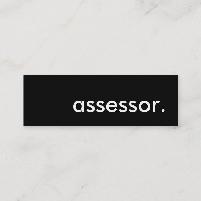 Cartão De Visita Mini assessor. (Frente)