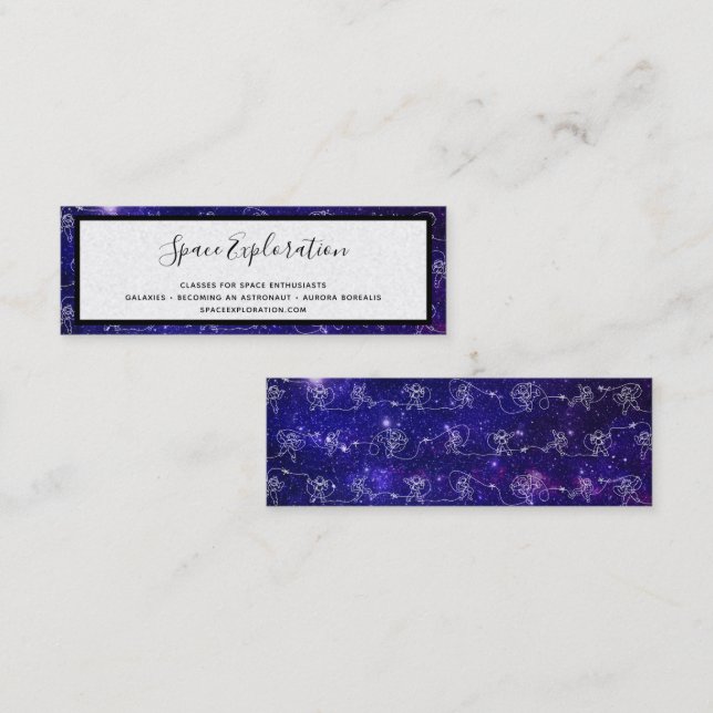 Cartão De Visita Mini Astronauta (Frente/Verso)