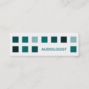 Cartão De Visita Mini AUDIOLOGISTA (quadrados-modelo)