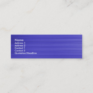 Cartão De Visita Mini Azul escovado