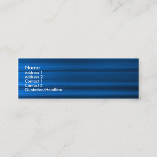 Cartão De Visita Mini Azul escovado