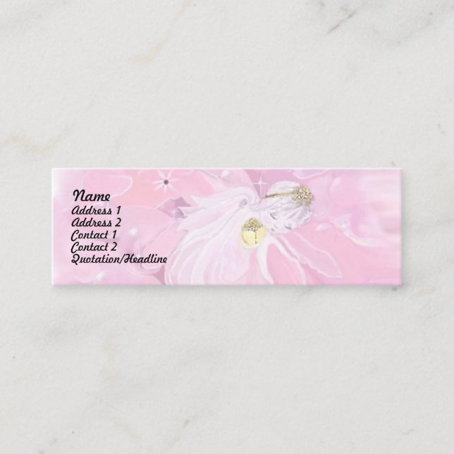 Cartão De Visita Mini Baby Angel (Frente)