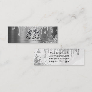 Cartão De Visita Mini Balões de Glitter de Decoração de Parte do Planeja