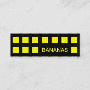 Cartão De Visita Mini BANANAS (quadrados da modificação)