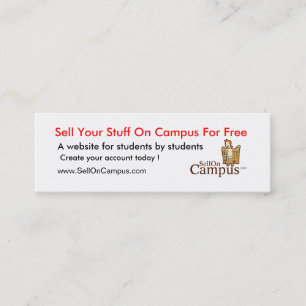 Cartão De Visita Mini Bandeira de SellOnCampus