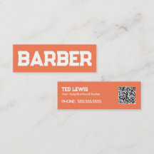 Barber Hair Peach Fuzz QR