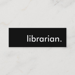 Cartão De Visita Mini bibliotecário.