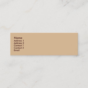 Cartão De Visita Mini Biege