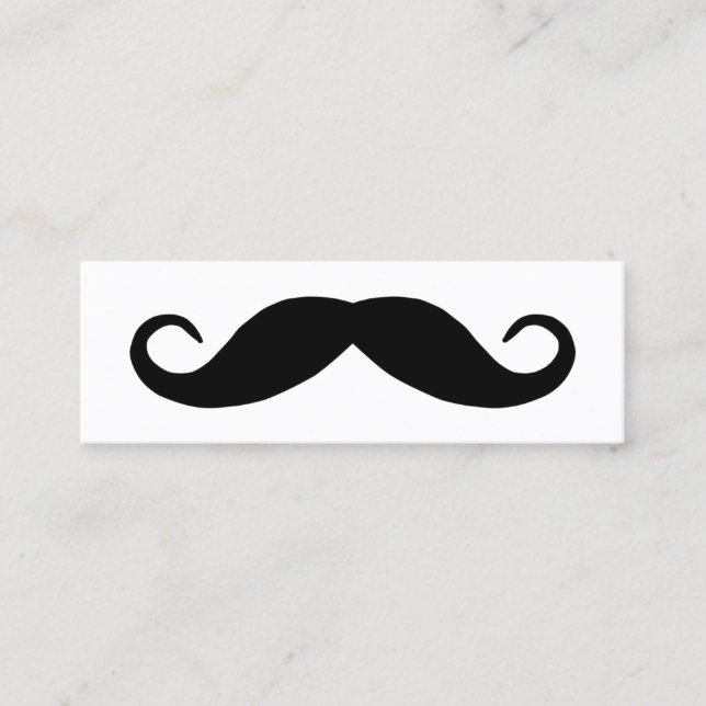 Cartão De Visita Mini Bigode de Guidão Preto (Frente)
