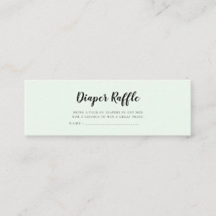 Cartão De Visita Mini Bilhete de fralda de ursos-abaulados