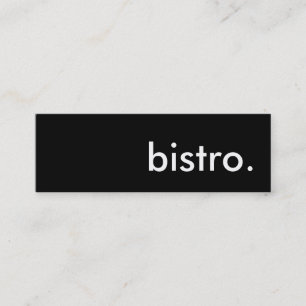 Cartão De Visita Mini bistro.