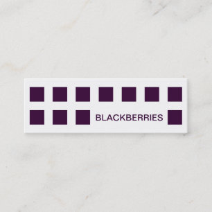 Cartão De Visita Mini BLACKBERRIES (quadrados-mod)