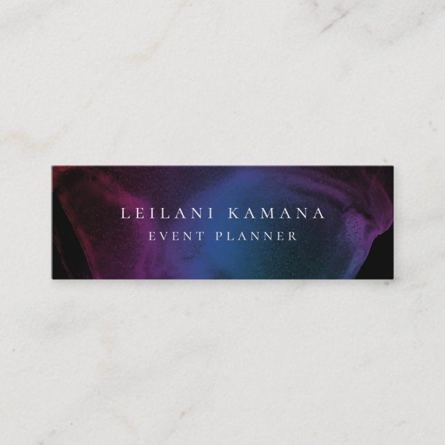 Cartão De Visita Mini Bloqueio de Tinta Moderna (Frente)