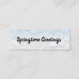 Cartão De Visita Mini Boas-vindas saudações de Bebê/Springtime Mini Busi