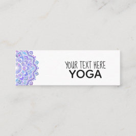 Cartão De Visita Mini Boho Purple Mandala Yoga