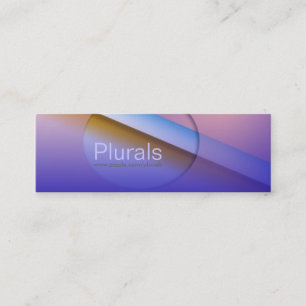 Cartão De Visita Mini Bolsa de azul - 4