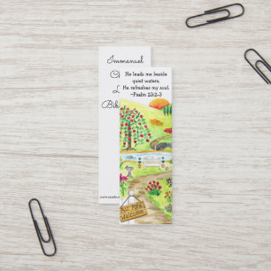 Cartão De Visita Mini Bookmarks de Deus