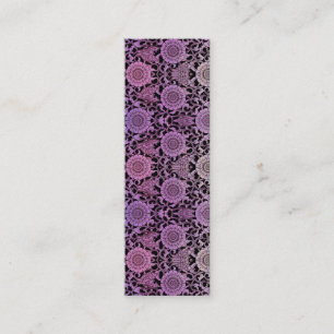 Cartão De Visita Mini BORBOLETAS de NOUVEAU - vôo fúcsia