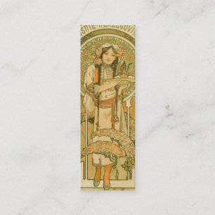 Cartão De Visita Mini Bósnia e Herzegovina por Alphonse Mucha (1900)