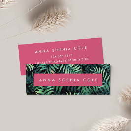 Cartão De Visita Mini Botânica tropical