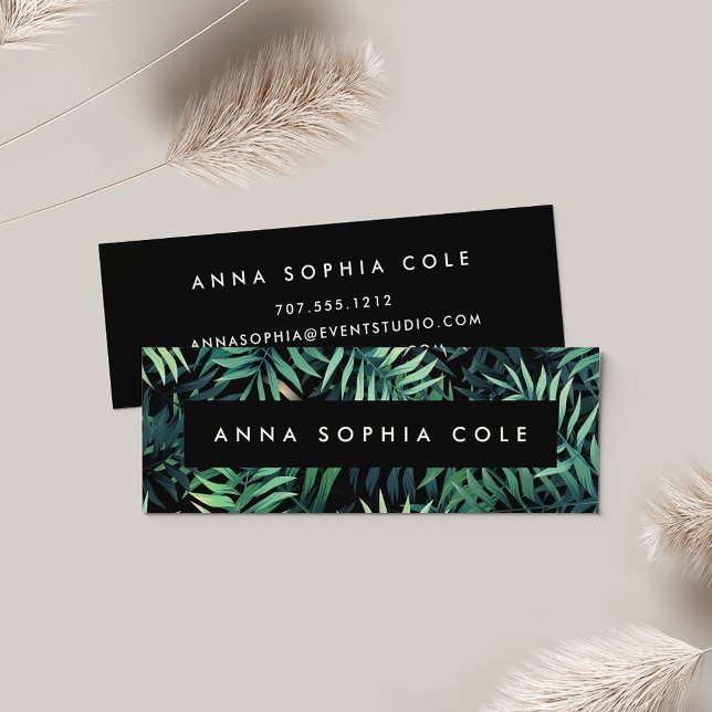 Cartão De Visita Mini Botânica tropical (Criador carregado)