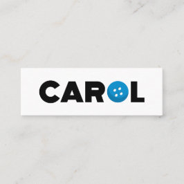 Cartão De Visita Mini Botão Carol
