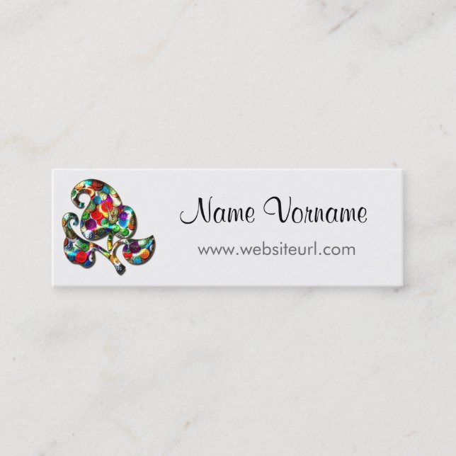 Cartão De Visita Mini Botões (Frente)