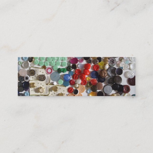 Cartão De Visita Mini Botões (Frente)