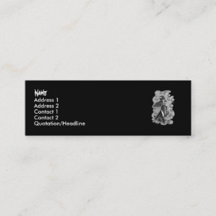 Cartão De Visita Mini Bruxa e boneca o Dia das Bruxas