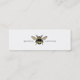 Cartão De Visita Mini Bumble Bee Social Calling Card