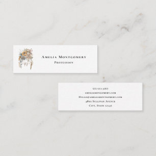 Cartão De Visita Mini Buquê Boho Flower e Dreamcatcher