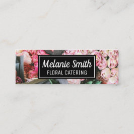 Cartão De Visita Mini Buquê Elegante de Flores | Catering Florist