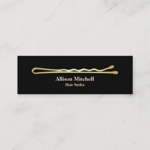 Cartão De Visita Mini Cabeleireiro elegante minimalista