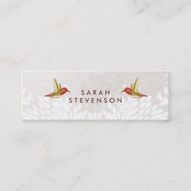 Cartão De Visita Mini Cachorro-branco deixa criativo (Frente)