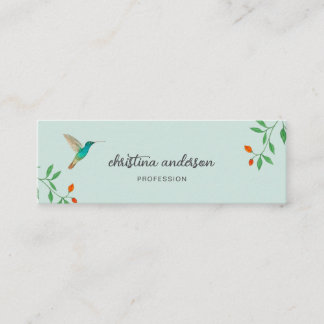 Cartão De Visita Mini California Hummingbird  Business Card